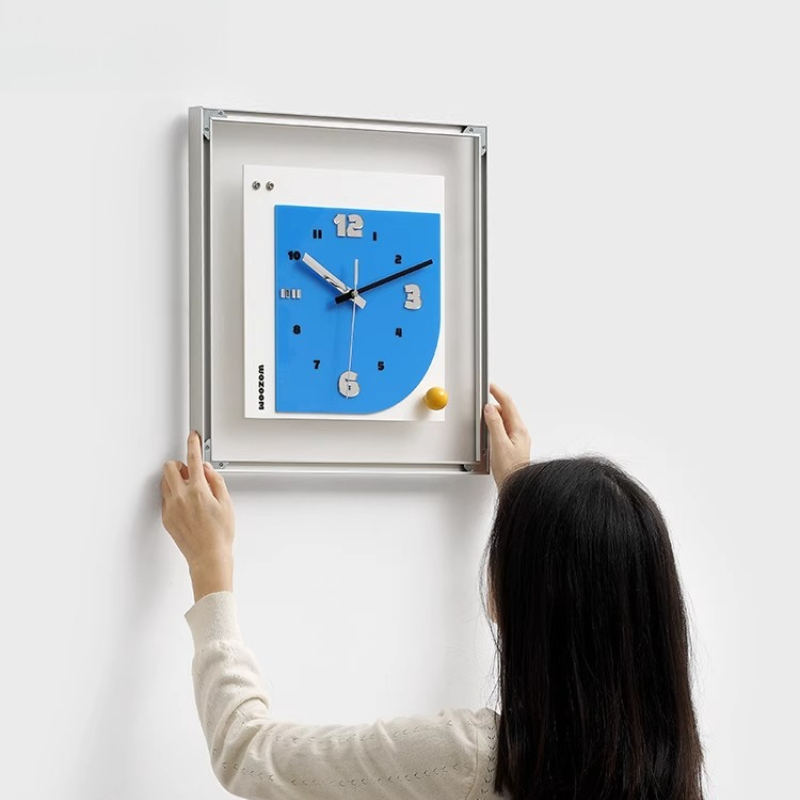 Interior Design Living Room And Kitchen - Interior Aesthetic Clock Wall Kitchen Digital