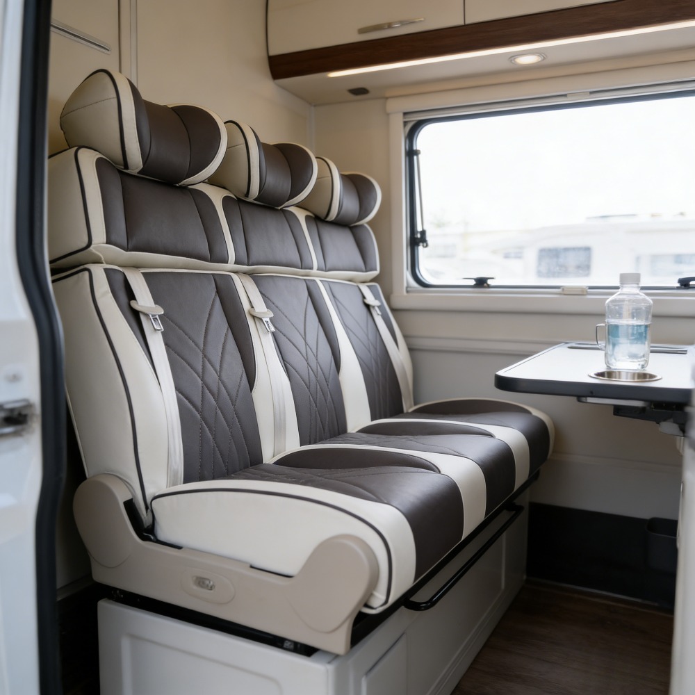 Interior Design Terms - RV Van Interior Custom Leather Seats