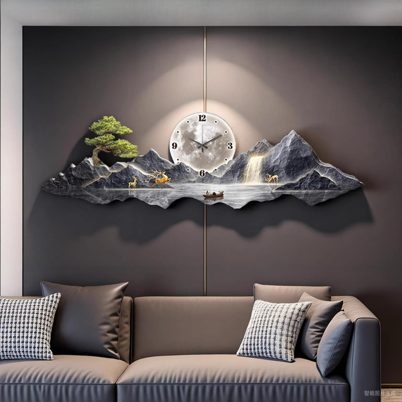 Luxury Light Wall clock Living - Interior Design Living Room And Kitchen ulasan dan harga