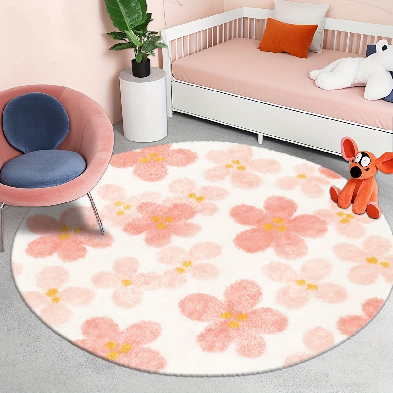 Mid Century Modern Circular Ar - Printed Rug Abstract ulasan dan harga