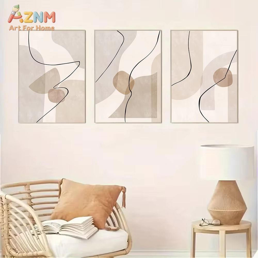 Abstract Beige Geometry Line W - Interior Design Apartment ulasan dan harga