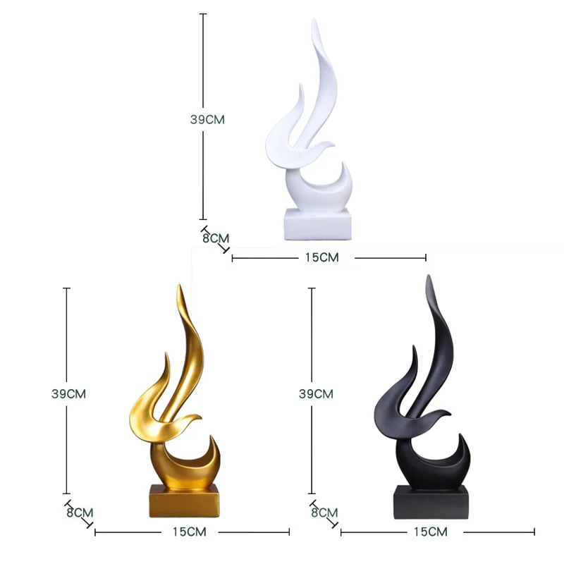 Creative Flame Bird Statues Ab - Interior Design Apartment ulasan dan harga