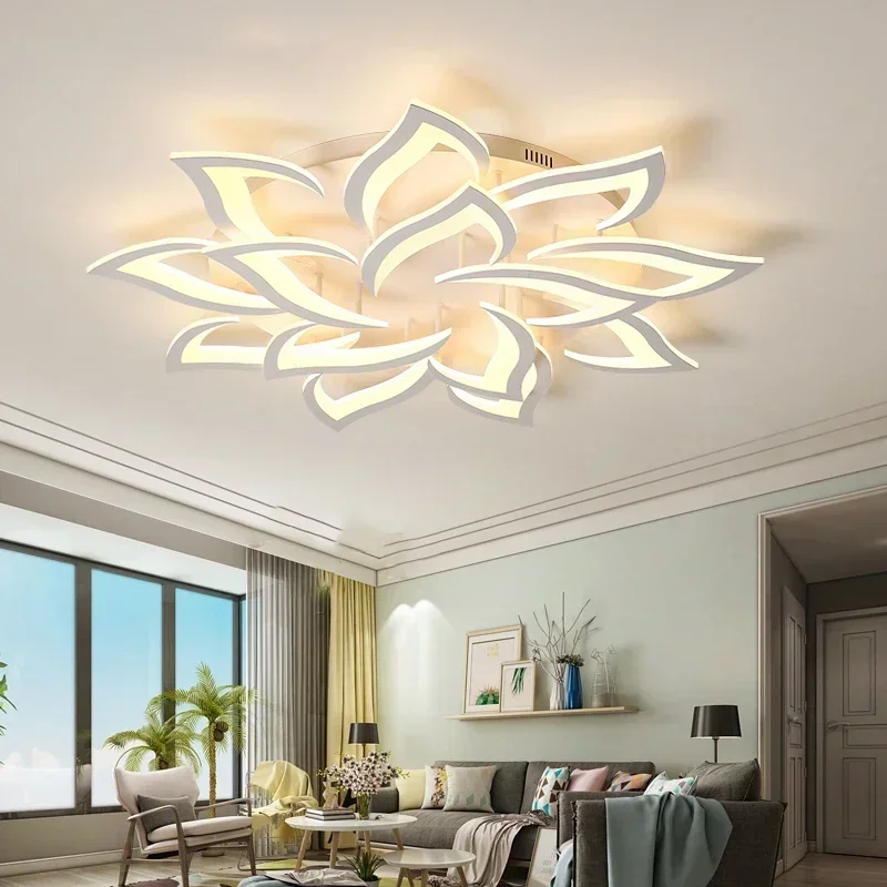 Designer LED Petal Chandelier  - Interior Design Living Room And Kitchen ulasan dan harga