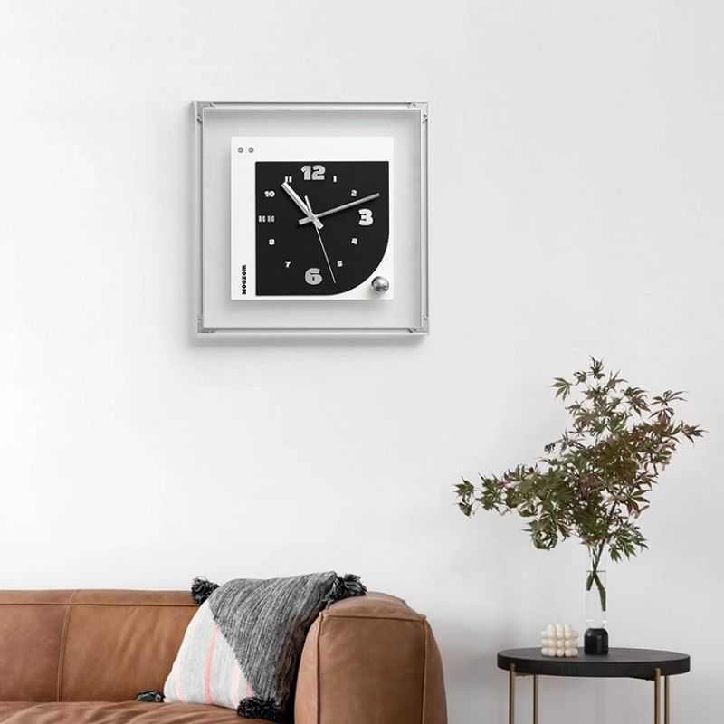Interior Aesthetic Clock Wall  - Interior Design Living Room And Kitchen ulasan dan harga