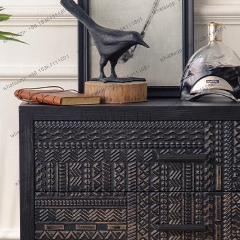 Nordic vintage Kitchen Cabinet - Interior Design Living Room And Kitchen ulasan dan harga