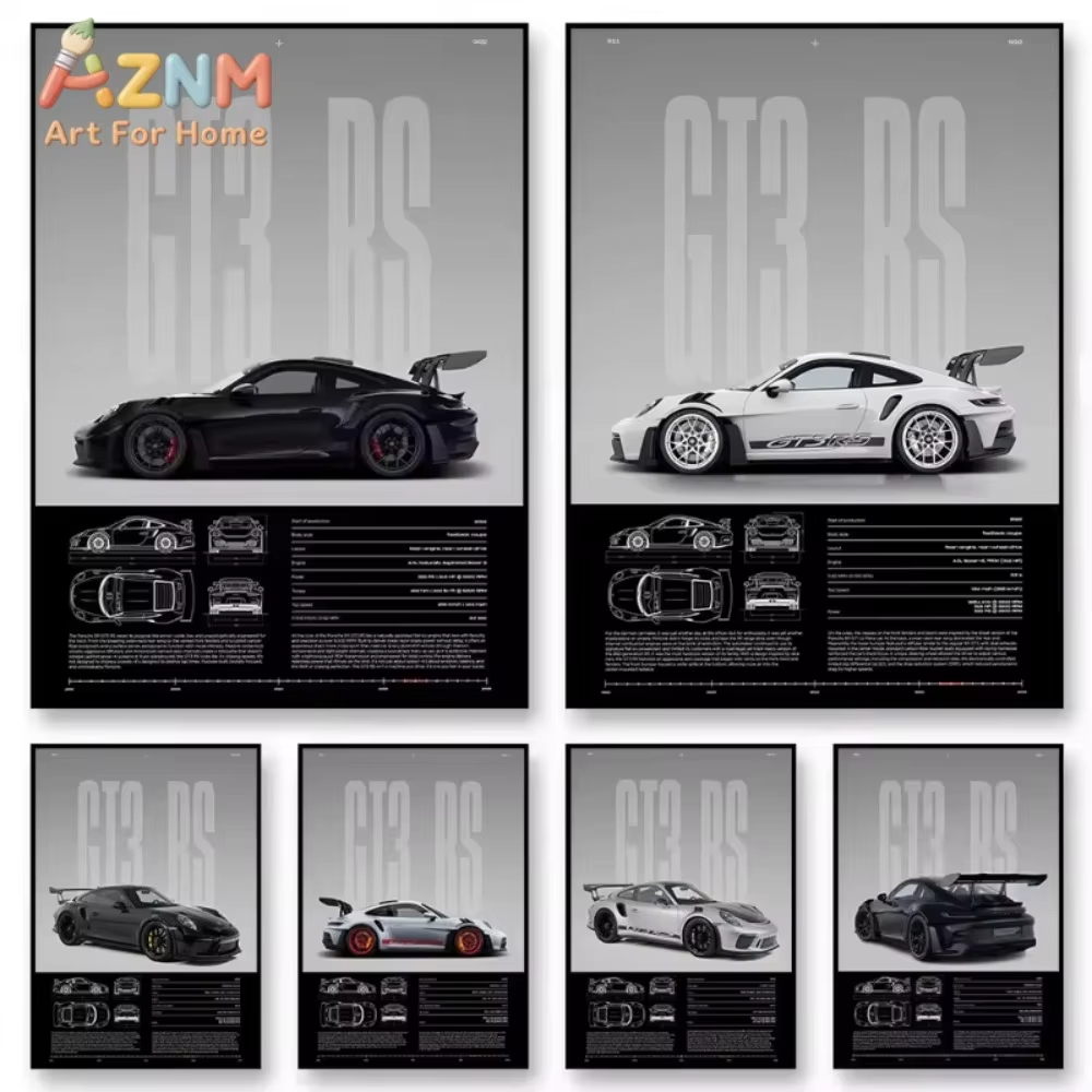 1pc Minimalist 911 GT3-RS 718  - Interior Design Apartment ulasan dan harga