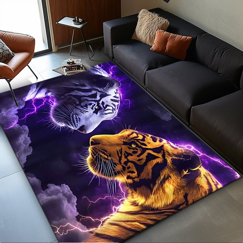 Tiger faces rug with electric  - Interior Design Your Room ulasan dan harga