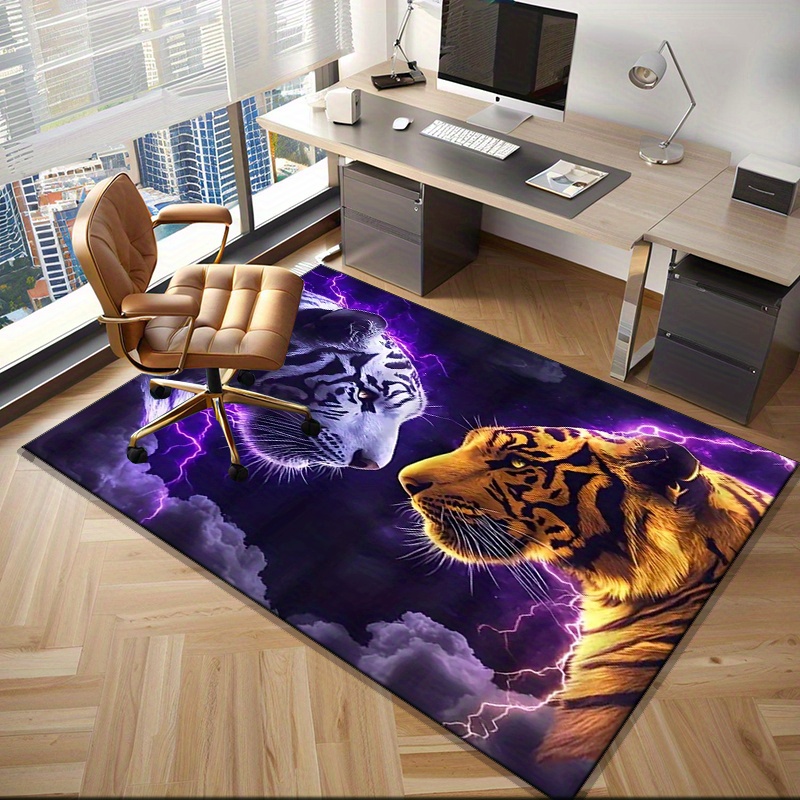 Tiger faces rug with electric  - Interior Design Your Room ulasan dan harga