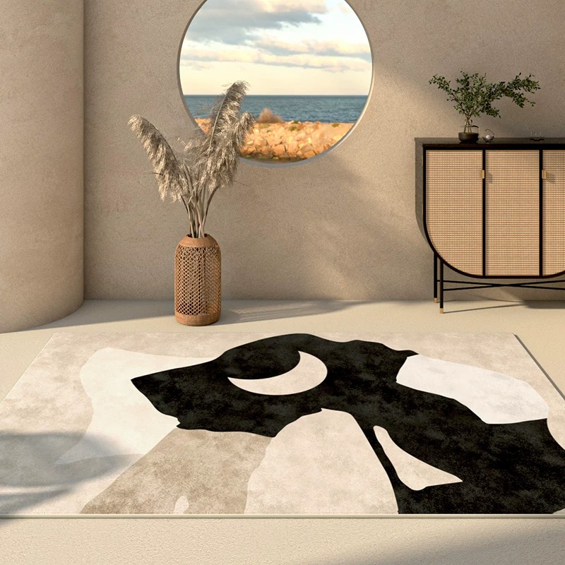 Japandi Wabi-sabi Rugs for Liv - Printed Rug Abstract ulasan dan harga
