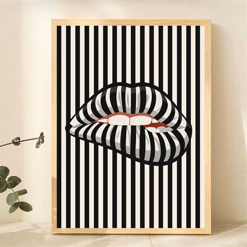 Simple and Abstract Striped Li - Interior Design Apartment ulasan dan harga