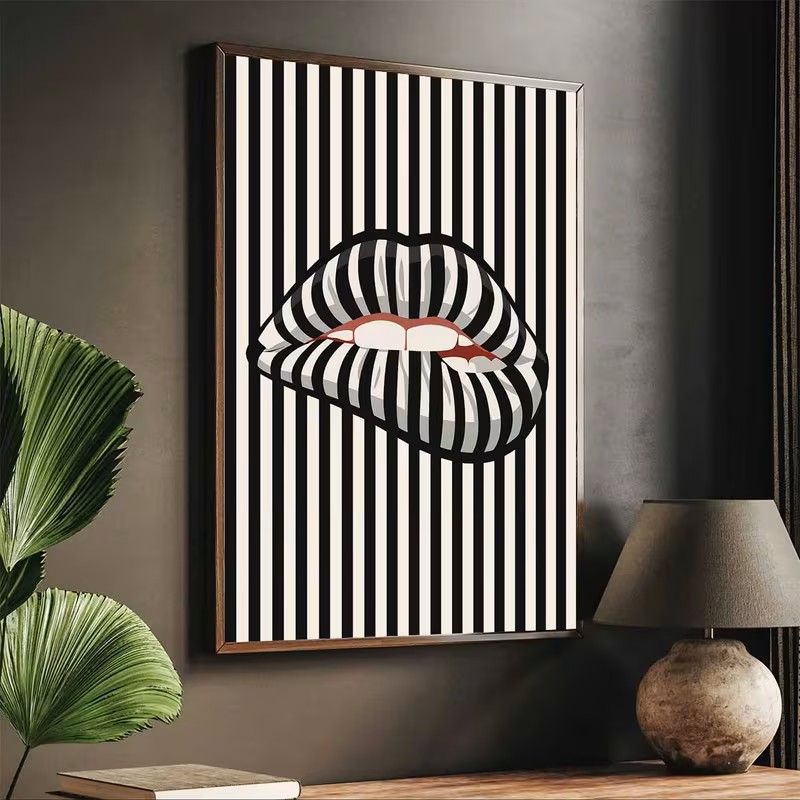 Simple and Abstract Striped Li - Interior Design Apartment ulasan dan harga