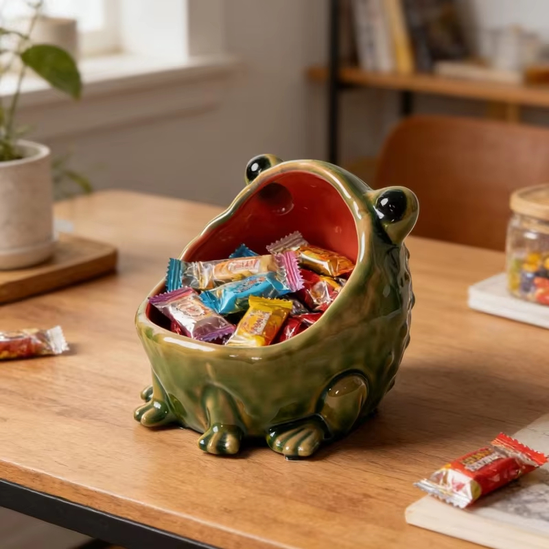Ceramic Frog Ceramic Storage B - Interior Design Apartment ulasan dan harga