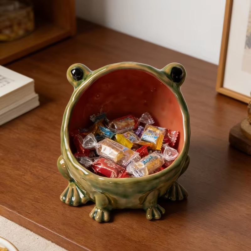 Ceramic Frog Ceramic Storage B - Interior Design Apartment ulasan dan harga