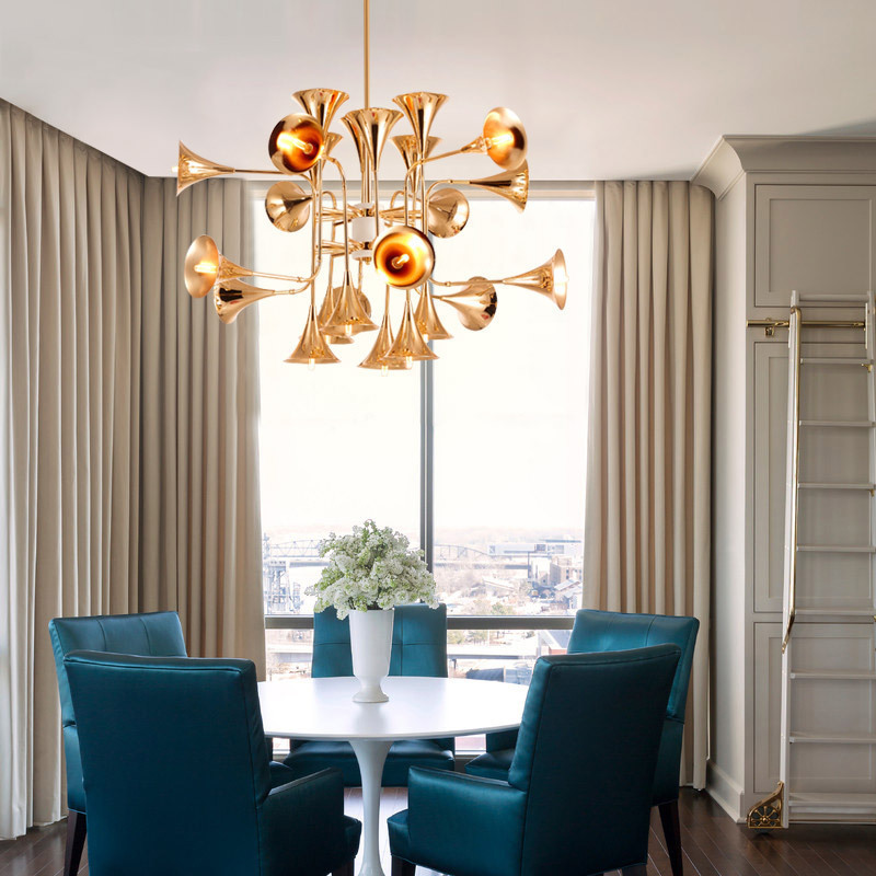 Nordic Trumpet Pendant Lamp fo - Interior Design Living Room And Kitchen ulasan dan harga
