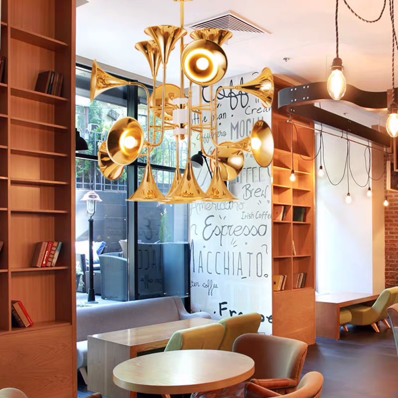 Nordic Trumpet Pendant Lamp fo - Interior Design Living Room And Kitchen ulasan dan harga