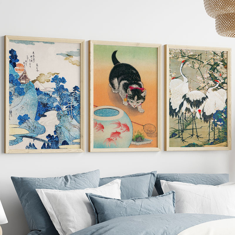 Japanese Katsushika Hokusai Ca - Interior Design Apartment ulasan dan harga