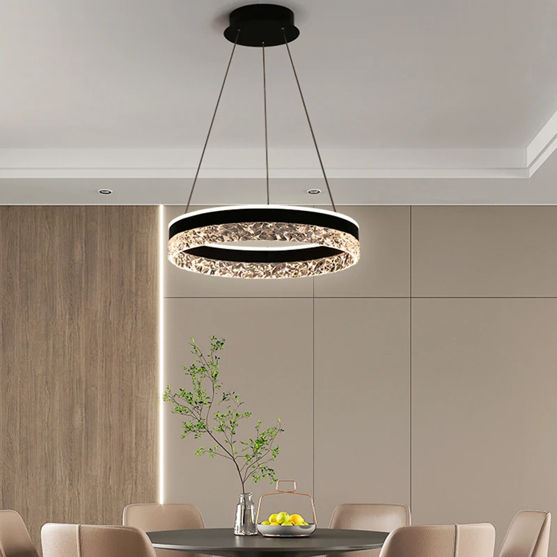 Modern Luxury Crystal LED Pend - Interior Design Living Room And Kitchen ulasan dan harga