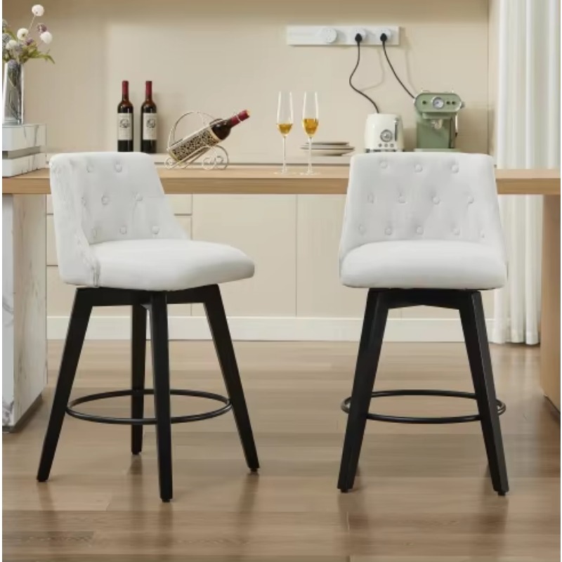 Modern style fabric bar stool  - Interior Design Living Room And Kitchen ulasan dan harga